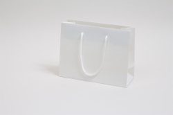 9 x 3.5 x 7 MATTE WHITE EUROTOTE SHOPPING BAGS