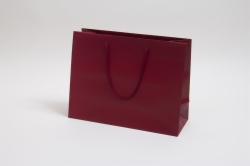 13 x 5 x 10 MATTE MAROON EUROTOTE SHOPPING BAGS