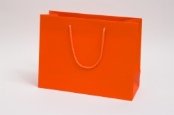 13 x 5 x 10 MATTE ORANGE EUROTOTE SHOPPING BAGS