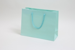 13 x 5 x 10 MATTE ROBINS EGG EUROTOTE SHOPPING BAGS
