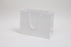 13 x 5 x 10 MATTE WHITE EUROTOTE SHOPPING BAGS