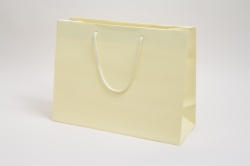 16 x 6 x 12 MATTE IVORY EUROTOTE SHOPPING BAGS