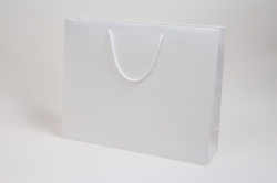 20 x 6 x 16 MATTE WHITE EUROTOTE SHOPPING BAGS