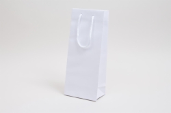 5.5 x 3.5 x 13 WHITE KRAFT EUROTOTE SHOPPING BAGS