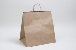 14 x 10 x 15.75 NATURAL KRAFT PAPER SHOPPING BAGS