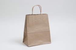 8 x 4.5 x 10.25 NATURAL KRAFT PAPER SHOPPING BAGS