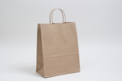 10 x 5 x 13 NATURAL KRAFT PAPER SHOPPING BAGS
