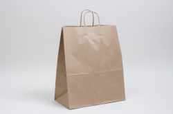 13 x 6 x 15.75 NATURAL KRAFT PAPER SHOPPING BAGS