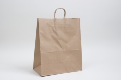 13 x 7 x 17 NATURAL KRAFT PAPER SHOPPING BAGS