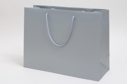 16 x 6 x 12 MATTE PLATINUM EUROTOTE SHOPPING BAGS