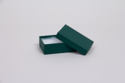 (#11) 1-3/4 x 1-1/8 x 5/8 MATTE DEEP GREEN JEWELRY BOXES