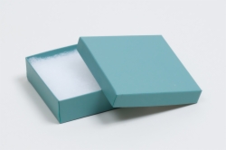(#33) 3-1/2 x 3-1/2 x 1 MATTE JADE JEWELRY BOXES