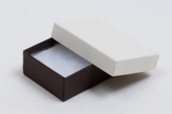 (#32) 3-1/16 x 2-1/8 x 1 COFFEE & CREAM JEWELRY BOXES