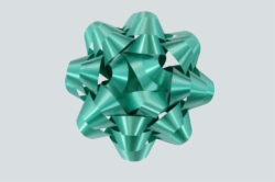 4.25 EMERALD GREEN CONFETTI BOWS