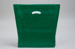 15 x 18 x 4 DARK GREEN SUPER GLOSS PLASTIC BAGS