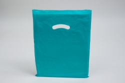 15 x 18 x 4 TEAL SUPER GLOSS PLASTIC BAGS