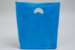 12 x 3 x 18 DARK BLUE SATIN HIGH DENSITY PLASTIC BAGS