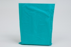 12 x 15 TEAL SATIN HIGH DENSITY PLASTIC BAGS