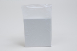 6.5 x 9.5 WHITE SATIN HIGH DENSITY PLASTIC BAGS