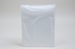 20 x 4 x 30 WHITE SATIN HIGH DENSITY PLASTIC BAGS