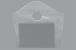 12 x 11 x 4 CLEAR FROSTED WAVETOP PLASTIC BAGS