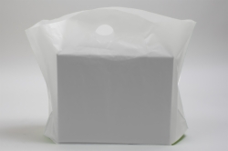 22 x 18 x 8 CLEAR FROSTED WAVETOP PLASTIC BAGS