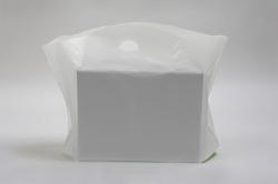 18 x 15 x 6 CLEAR FROSTED WAVETOP PLASTIC BAGS