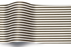 20 x 30 BLACK STRIPES ON WHITE TISSUE PAPER