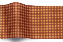 20 x 30 RED GINGHAM TISSUE PAPER