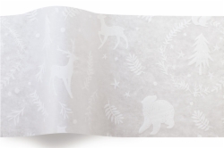 20 x 30 WOODLAND CRITTERS ON TRANSLUCENT TISSUE PAPER