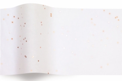20 x 30 ROSE GOLD ON WHITE TISSUE PAPER