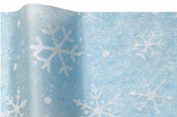 20X30 TISSUE SNOWFLAKES/BLUE WM