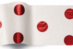 20 x 30 RED HOT SPOTS TISSUE PAPER