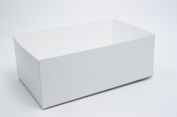 16 x 10 x 3 WHITE GLOSS HI-WALL GIFT BOX BASES *LIDS SOLD SEPARATELY*