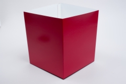 8 x 8 x 9 RED GLOSS HI-WALL GIFT BOX BASES *LIDS SOLD SEPARATELY*