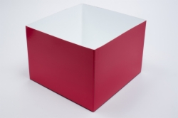 10 x 10 x 9 RED GLOSS HI-WALL GIFT BOX BASES *LIDS SOLD SEPARATELY*