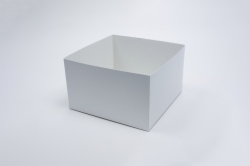 5 x 5 x 3 WHITE GLOSS HI-WALL GIFT BOX BASES *LIDS SOLD SEPARATELY*
