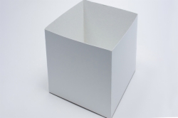 14 x 14 x 12 WHITE GLOSS HI-WALL GIFT BOX BASES *LIDS SOLD SEPARATELY*