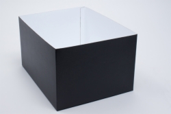 10 x 10 x 9 BLACK SWIRL HI-WALL GIFT BOX BASES *LIDS SOLD SEPARATELY*