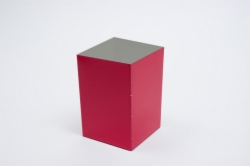 4 x 4 x 6 RED GLOSS HI-WALL GIFT BOX BASES *LIDS SOLD SEPARATELY*