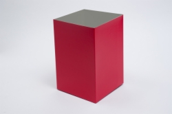 6 x 6 x 6 RED GLOSS HI-WALL GIFT BOX BASES *LIDS SOLD SEPARATELY*