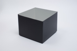 8 x 8 x 6 BLACK SWIRL HI-WALL GIFT BOX BASES *LIDS SOLD SEPARATELY*
