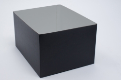 10 x 10 x 9 BLACK SWIRL HI-WALL GIFT BOX BASES *LIDS SOLD SEPARATELY*