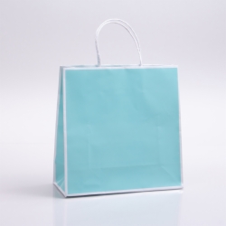 10 x 4 x 10 BAY BLUE PAPER SHOPPING BAGS