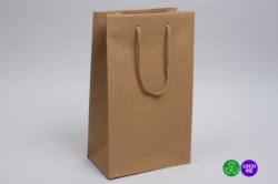 8 X 4.75 X 13.5 NATURAL KRAFT EUROTOTE SHOPPING BAGS