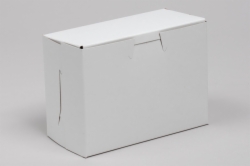 5.5 X 2.75 X 4 WHITE ONE-PIECE BAKERY BOXES