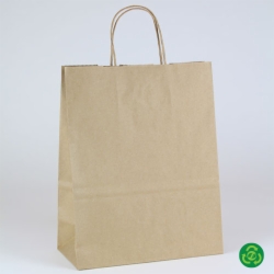 10 x 5 x 13 ECONOMY NATURAL KRAFT PAPER SHOPPING BAGS