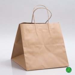 10 x 10 x 10 ECONOMY NATURAL KRAFT PAPER SHOPPING BAGS