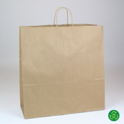 18 x 7 x 18.75 ECONOMY NATURAL KRAFT PAPER SHOPPING BAGS