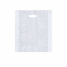 12 x 15 CLEAR FROSTED PLASTIC MERCHANDISE BAGS